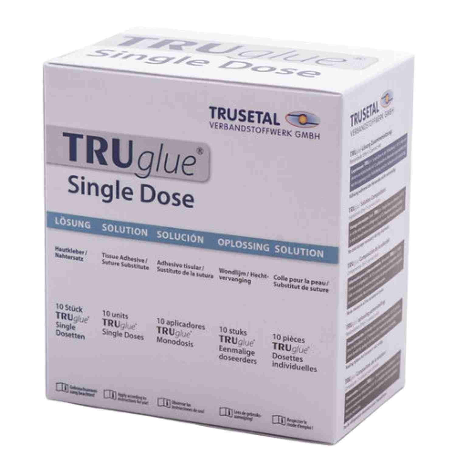 TRUGLUE Haut- und Wundkleber zur Versorgung von Hautläsionen, 10 x Dosette à 0,3 ml - 1 Pack